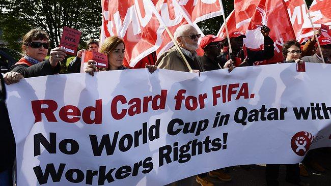 Demonstraters hit FIFA