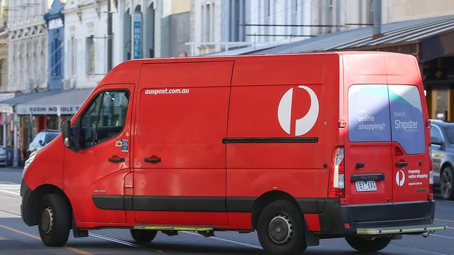 There will be an extra 3000 Australia Post vehicles on the road for this year’s Christmas rush. Picture: Ian Currie/NCA NewsWire