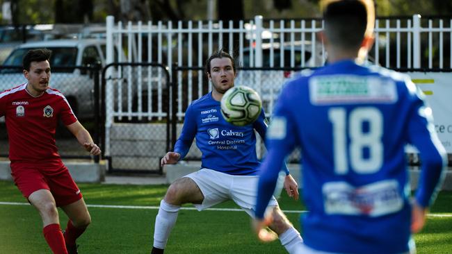 The Modbury versus Salisbury Football club match in Adelaide, Saturday, July 7, 2018. (AAP Image/Morgan Sette)