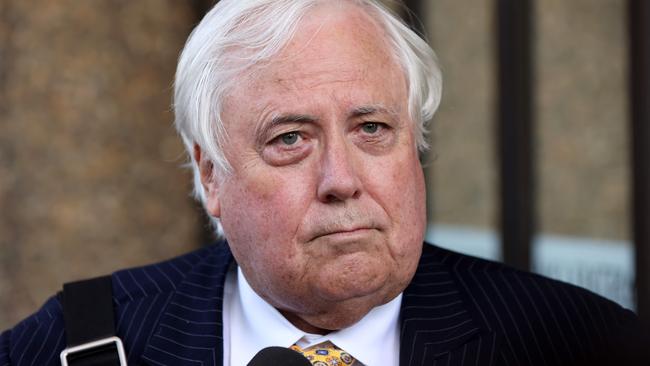 Clive Palmer had been hospitalised with Covid-19. Picture: NCA NewsWire / Damian Shaw