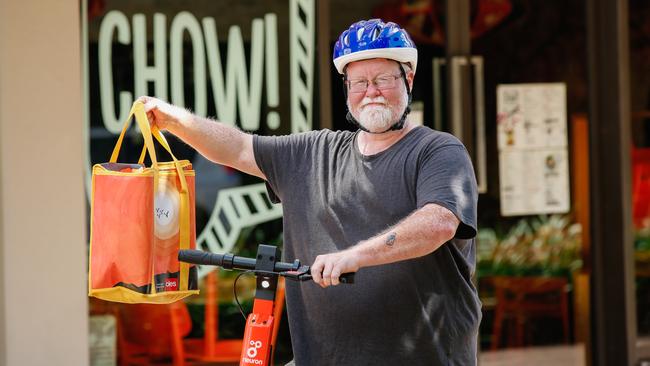 Darwin restaurateur Jason Hanna is calling on Top End residents to order their meals direct, instead of from platforms such as Uber Eats. Picture: Glenn Campbell