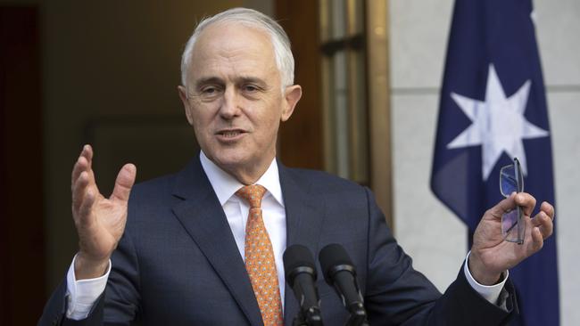 Former prime minister Malcolm Turnbull personally approved a $7.6 billion roads and rail package aimed at saving marginal seats across the country as part of his ­re-election blueprint, a leak has ­revealed. Picture: AP