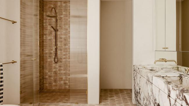 One of the bathrooms. Photographer: Brock Beazley.