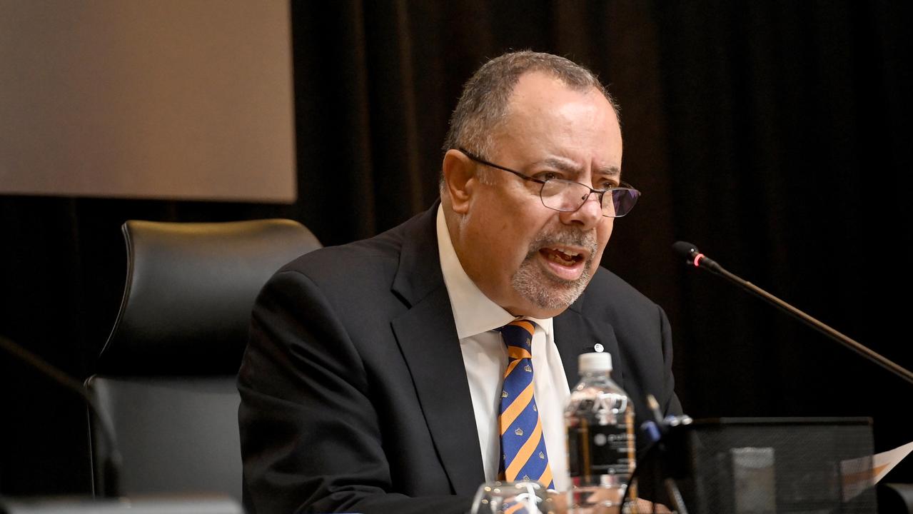 Commission chair Nick Kaldas on day one of the Commissions’ second public hearing held in Sydney. Picture: Jeremy Piper