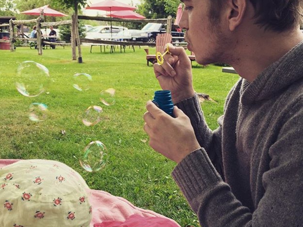 Hayden in a rare photo with his daughter Briar. Picture: Instagram
