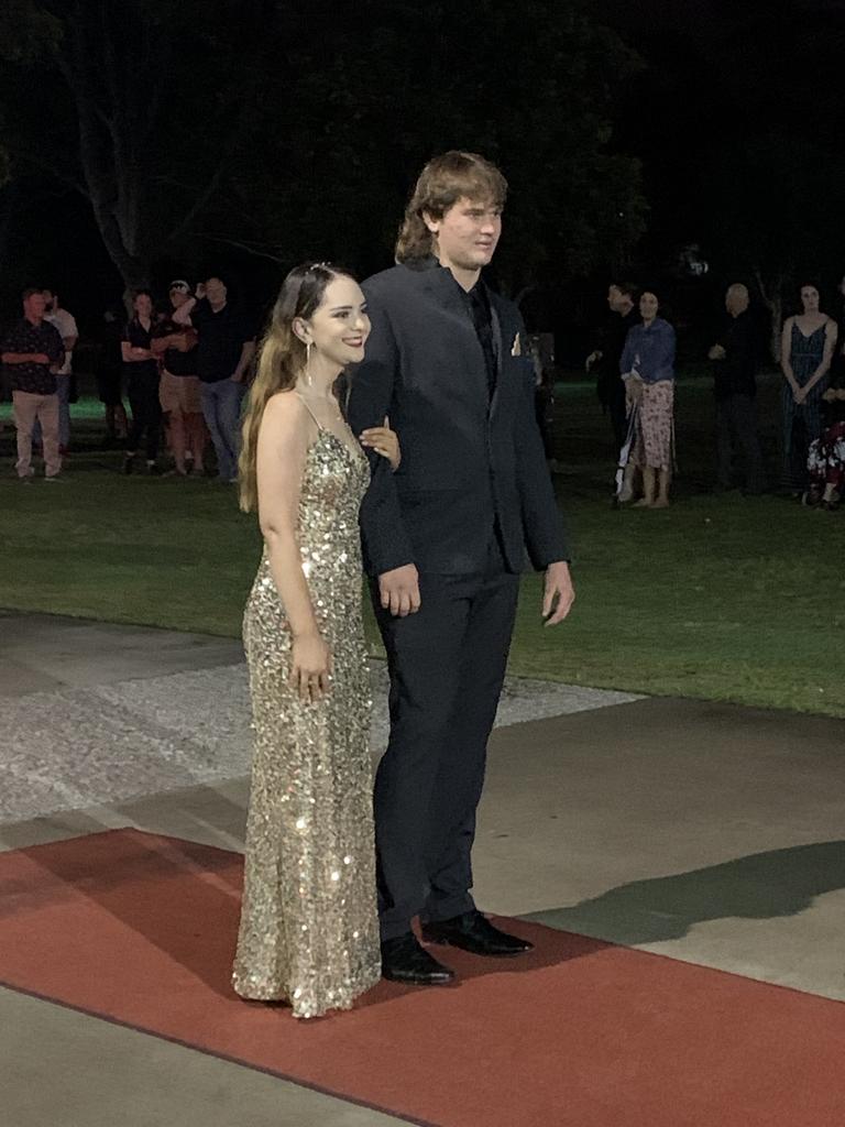 The students arrive at the St James Lutheran College formal.