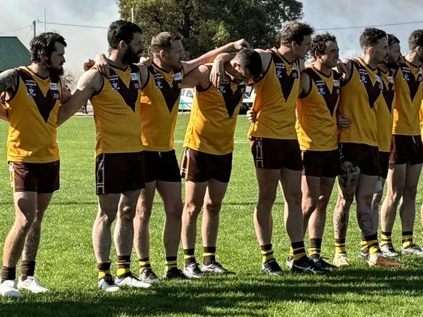 Tatyoon get together early last year before a match. Picture: Tatyoon Football Netball Club.