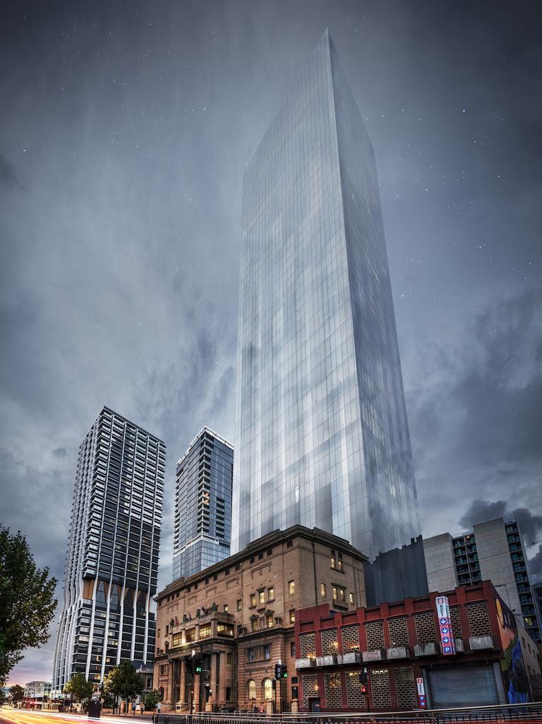 Artist's impression of Keystone tower on North Tce in Adelaide. Picture: Supplied by Marriott International