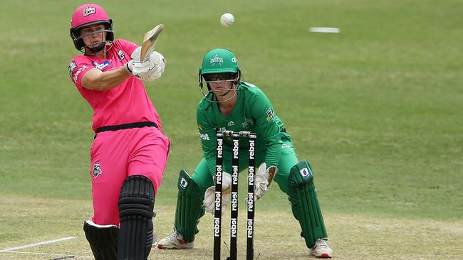 Ellyse Perry hits out against the Stars. Picture: Getty Images