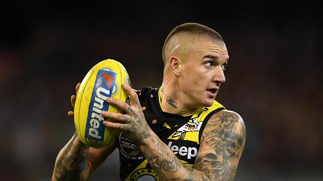 Dustin Martin of the Tigers is just shy of having a breakout SuperCoach performance