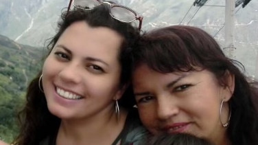 Johana Perez, 34, and her mum. Picture: Supplied