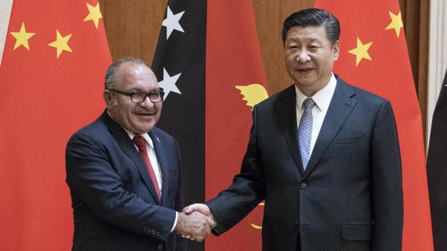 Mr O’Neill meets China’s President Xi Jinping in Beijing on June 21, weeks before the talks with Mr Turnbull. Picture: Getty Images