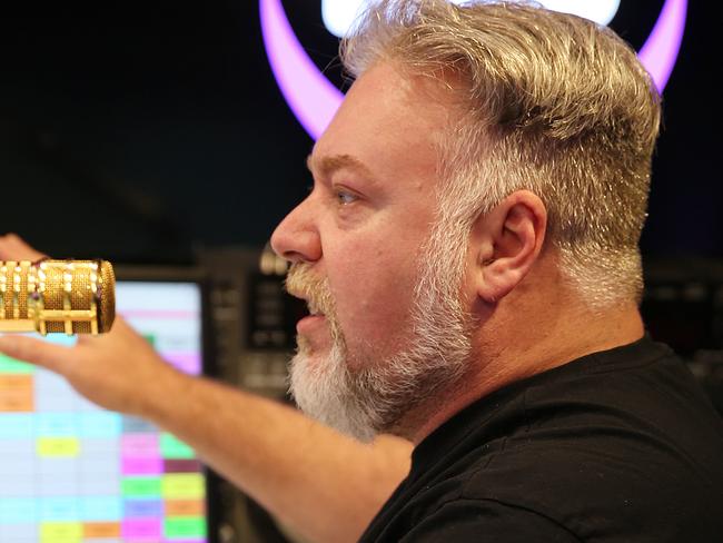 SUNDAY TELEGRAPH - Kyle Sandilands and Jackie O pictured at Kiis FM studios today for Sunday Telegraph exclusive.