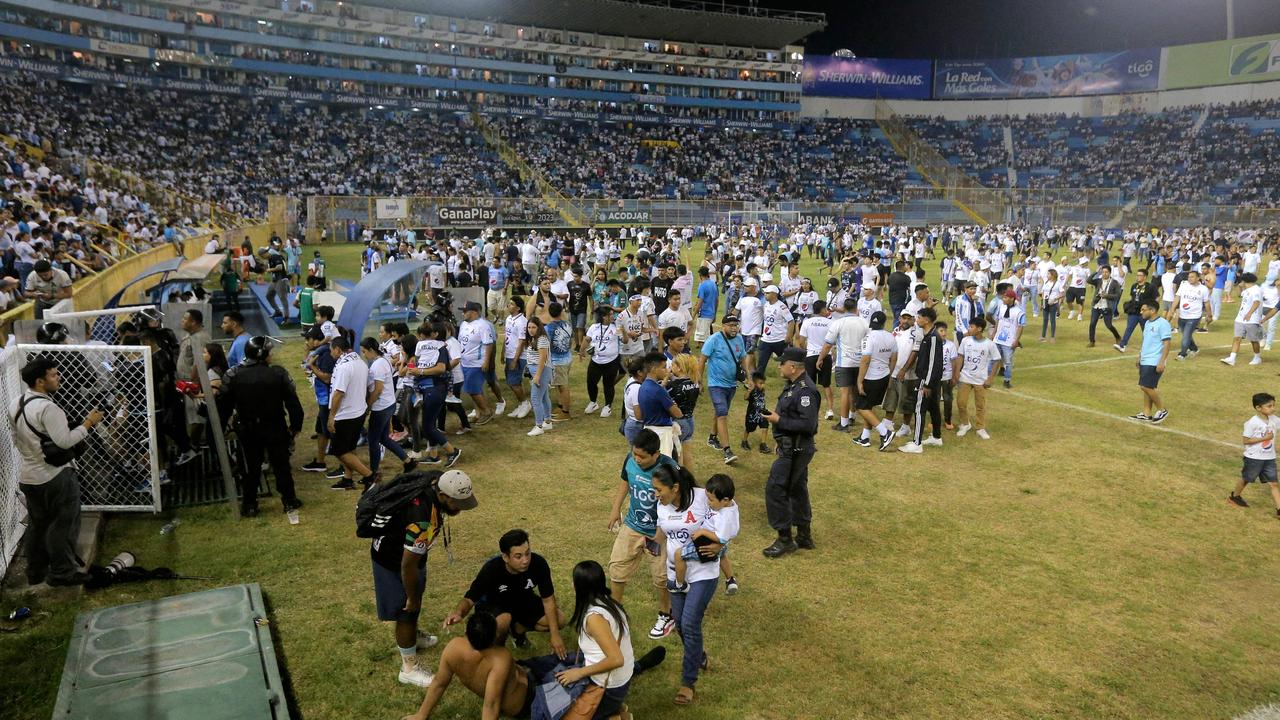 It took place during a quarter-final match between two of the Central American country’s biggest teams. Picture: Milton Flores/AFP