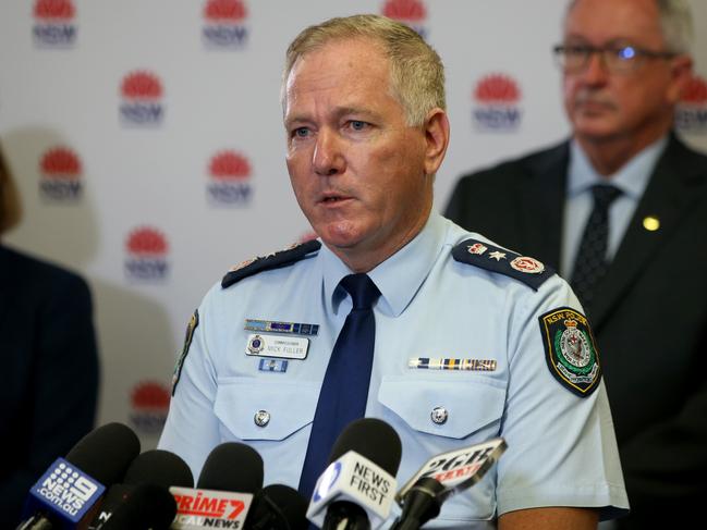 NSW Police Commissioner Mick Fuller has a message to young local thugs: “Your time is done”. Picture: NCA NewsWire / Damian Shaw