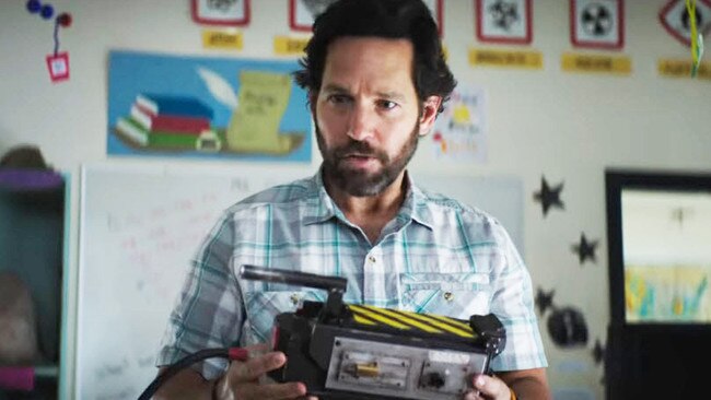 Paul Rudd in the new Ghostbusters movie.