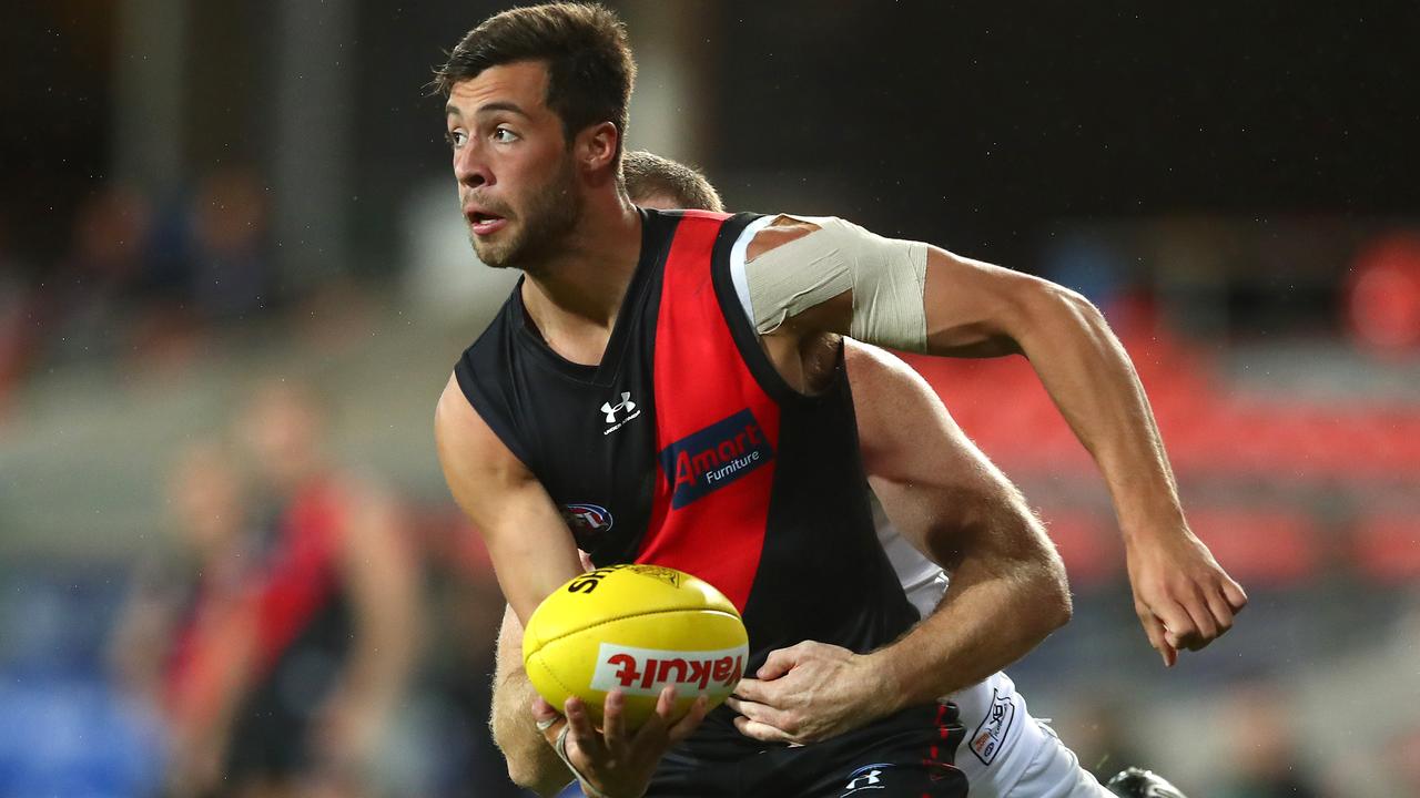 Kyle Langford and Essendon could be sent to the Cairns hub. Picture: Getty Images