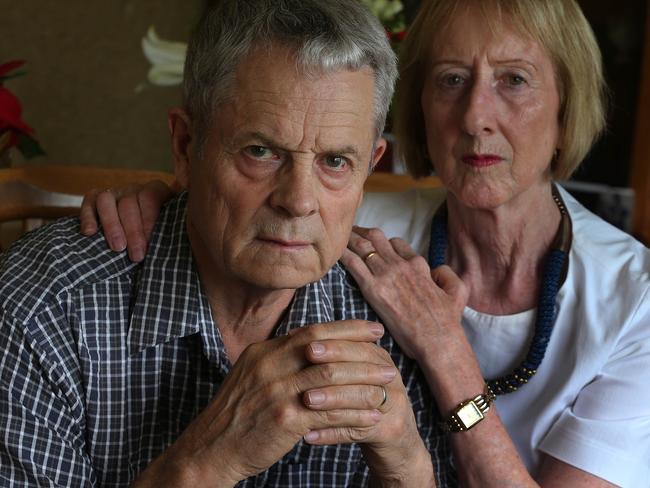 John and Sue Turner, whose daughter Kerry went missing from Victoria Park in 1991, in the early hours of the morning. Her body was found a month later near Canning Dam. Picture: Nic Ellis/The West Australian