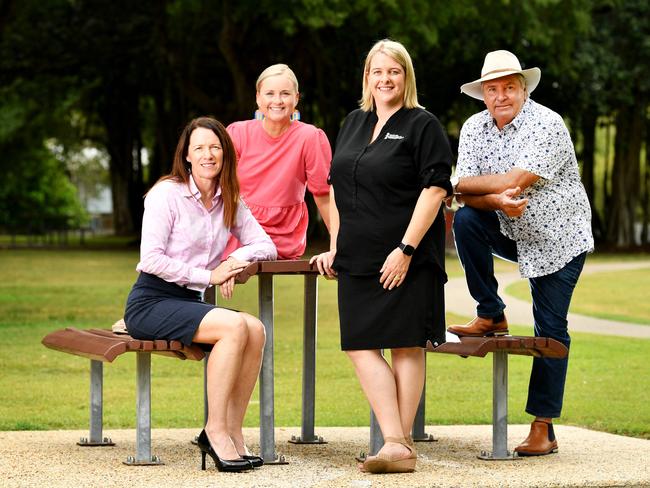 Dr Jo Lukins,  Kellie Stephenson, Teresa Hudson and Brad Webb. Picture: Alix Sweeney