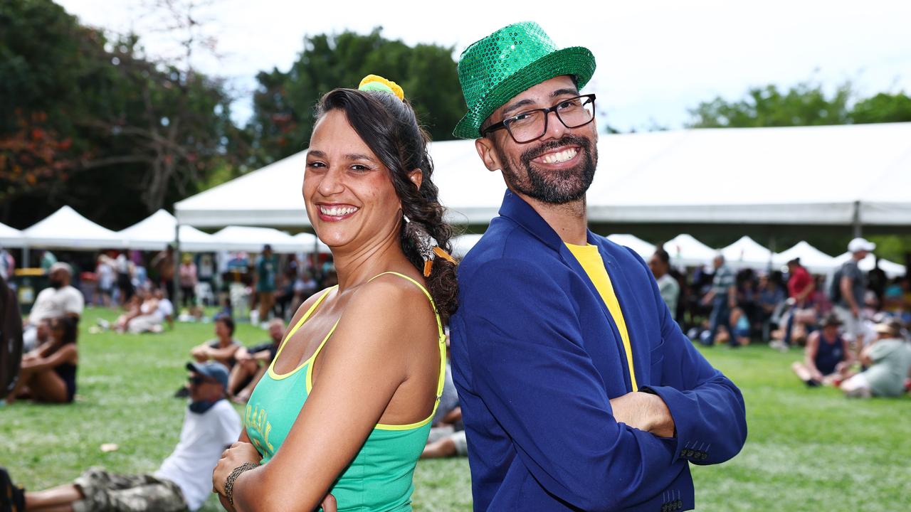 Brazilians Debora Juer and Reinaldo Rodrigues at the 19th annual CARMA multicultural festival, held at Fogarty Park. Picture: Brendan Radke