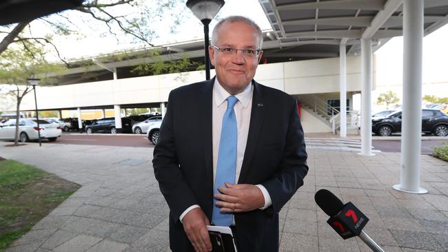 Scott Morrison needs to brush up on his presentation skills, says one expert. Picture: Kym Smith