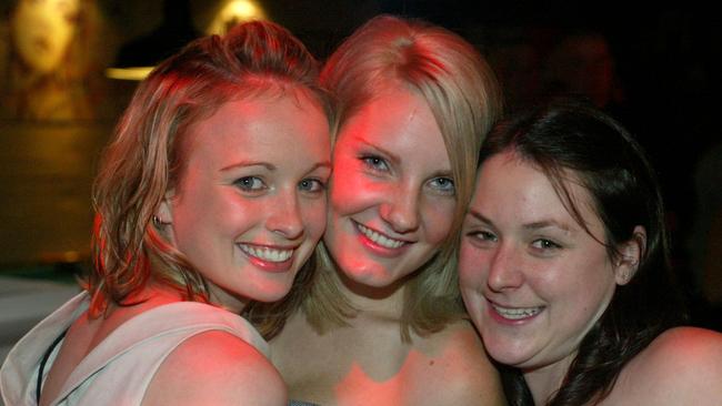 Jess Browne, Kim Vanbok and Nicole Yardley at Kerin Burns’s 21st birthday at Sugar Nightclub.