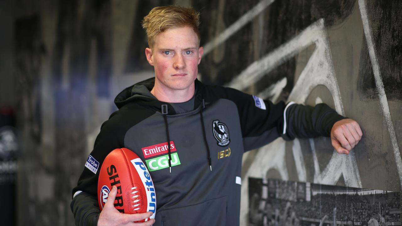 John Noble poses for a portrait ahead of the preliminary final.