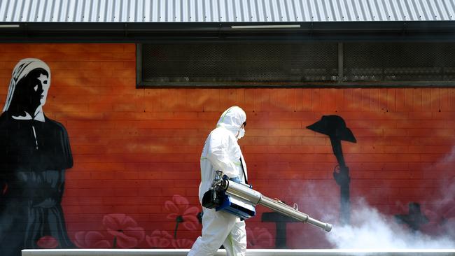 The clinic at Berala Public School opened in early January in response to an outbreak in the area. Picture: NCA NewsWire/Joel Carrett