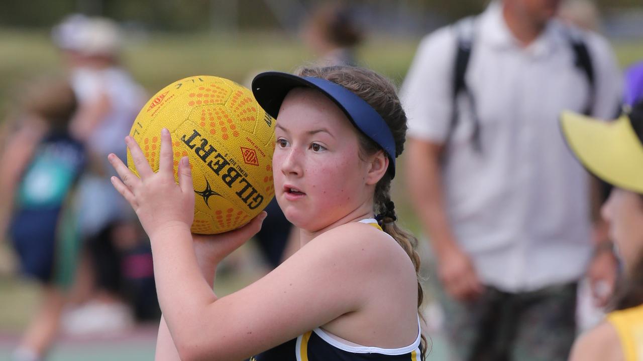 The Netball Qld Primary Schools Cup grand finals are being held at the Hinterland District Netball Association at Mudgeeraba. Picture: Mike Batterham.