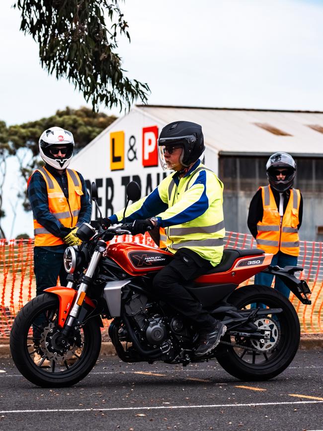 Harley-Davidson motorcycle training. Picture: Supplied