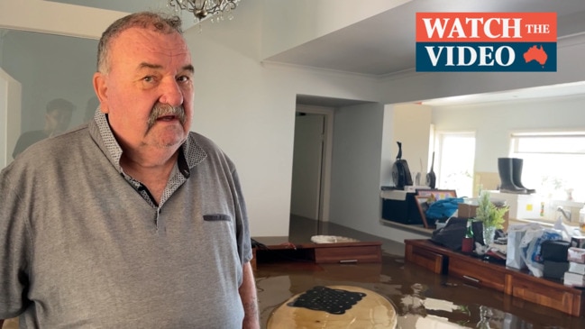 Inside a flooded home in northern NSW