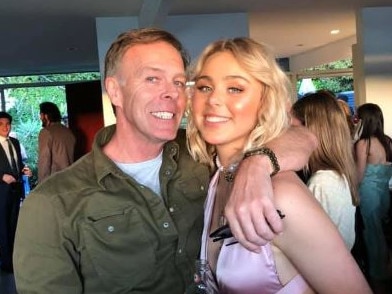 Mark Sanguinetti, 59, of Bilgola Plateau, pictured with his daughter Bella. He tragically died in a shark attack on the Mid-North Coast this week. Picture: Facebook.