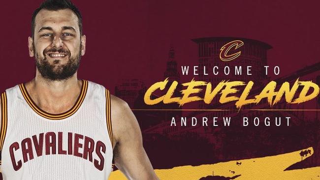 Andrew Bogut Cleveland Cavaliers NBA. Picture: Cleveland Cavaliers.