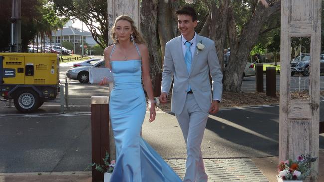 Mersadeez Nielsen and Jack Christensen at the Hervey Bay State High School formal.