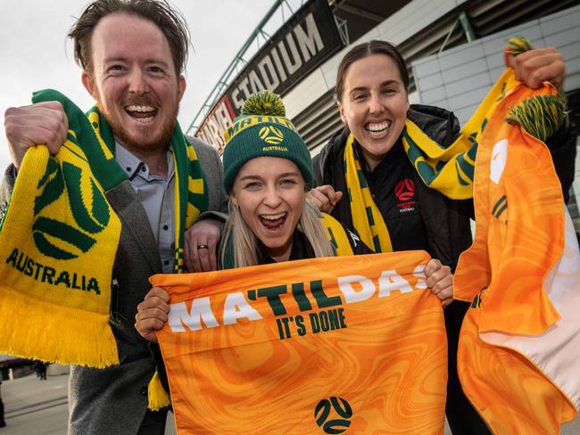 Joe Wright, Sophia Stathoulis and Kirsten Smith. Picture: Tony Gough