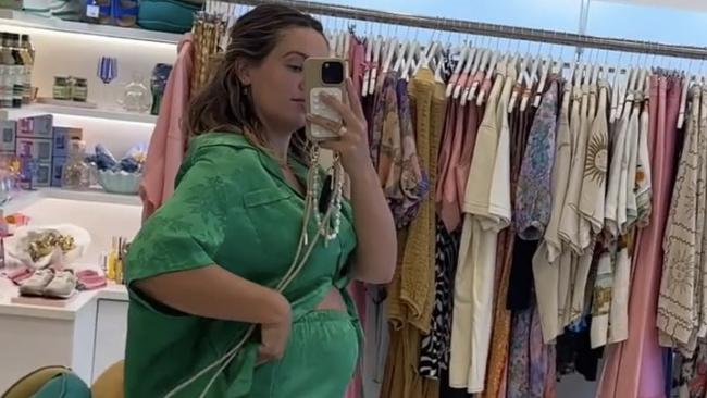 Amie Rohan shows off her baby bump: Picture: Instagram