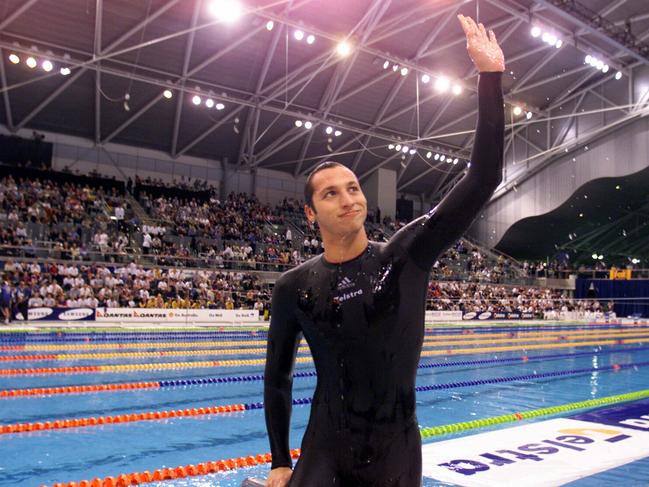 Ian Thorpe at the Australian Olympic trials in Sydney, May 2000. Picture: Supplied