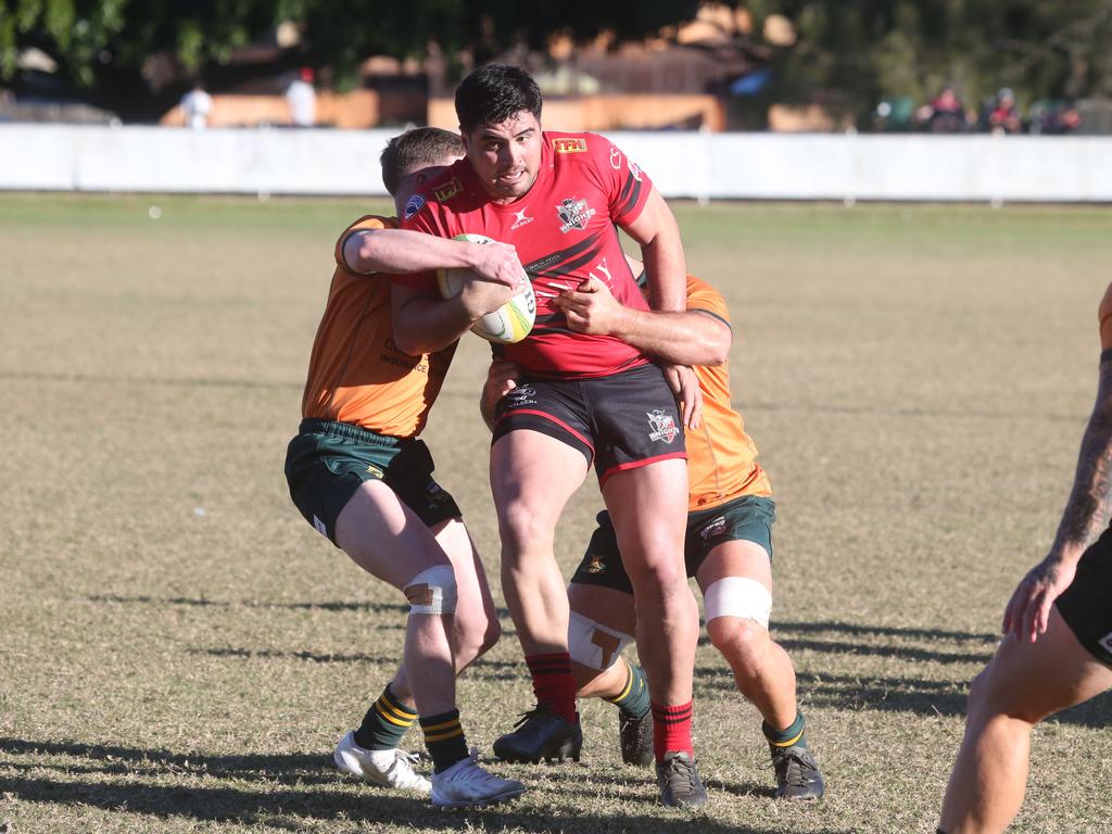 GCDRU grand final rematch, round 9. Surfers Paradise Dolphins v Griffith Uni Colleges Knights. June 8 2024, picture: Richard Gosling