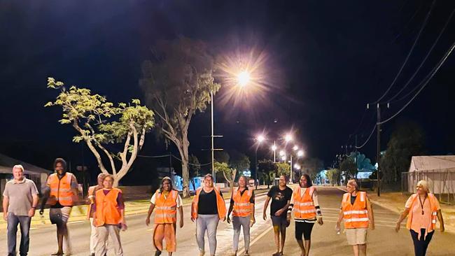 Jurnkkurakurr volunteers out and about in Tennant Creek supporting police and the Julalikari Council Night Patrol.