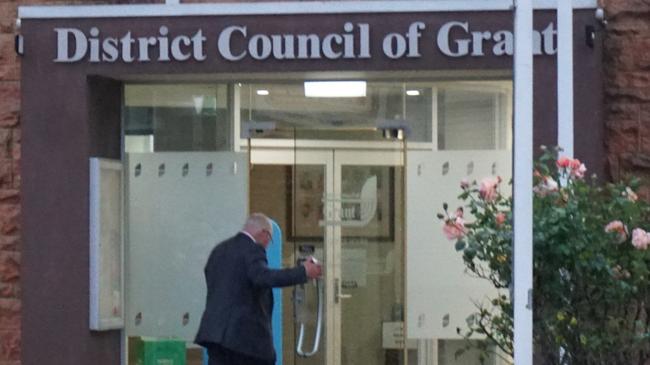 District Council of Grant Mayor Richard Sage walking into the council meeting. Picture: Jessica Ball