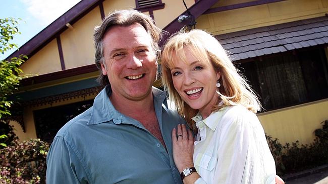  Actors Erik Thomson and Rebecca Gibney outside 8 Riverview Street in Concord, Sydney where the Channel Seven (7) TV program ...