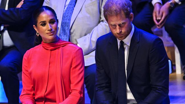 Meghan, Duchess of Sussex and Prince Harry. Picture: AFP