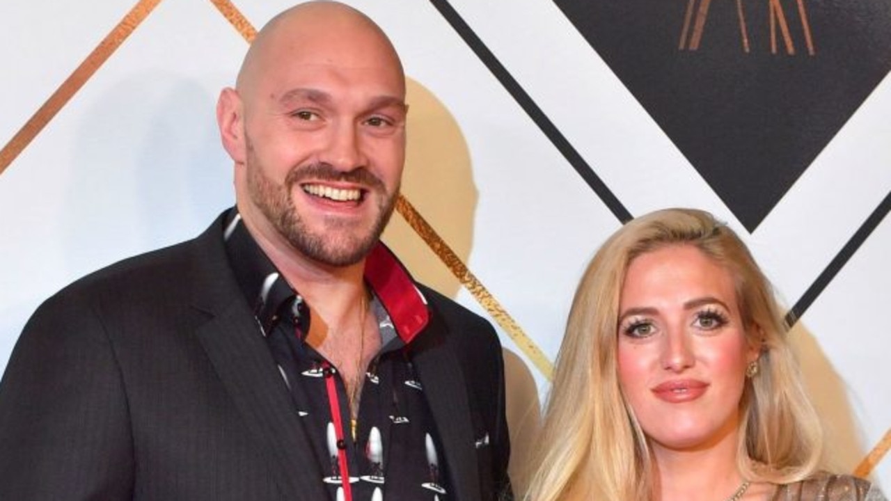 Tyson Fury with his wife Paris.