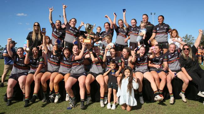 Berkeley Vale won the inaugural women’s tackle grand final over The Entrance. Picture: Sue Graham