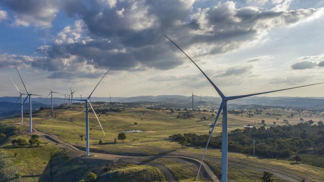 Wind farms are usually built on top of mountains or vast expanses to take advantage of natural wind.