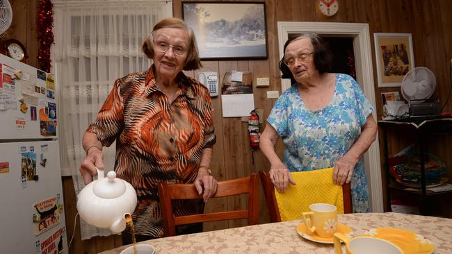 Lismore's Betteridge sisters, Emily and Mary, were more afraid of the snakes than the water that was roaring down Leycester Creek behind their house.