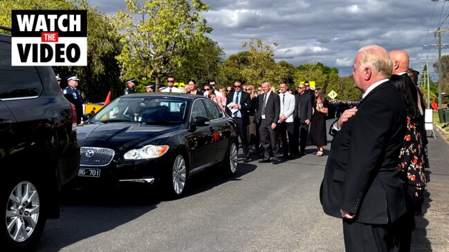 Hundreds farewell police officer killed in crash