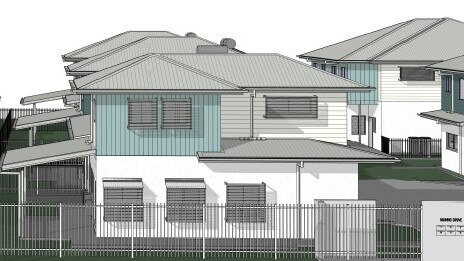 Render for the Woorabinda government employee housing.