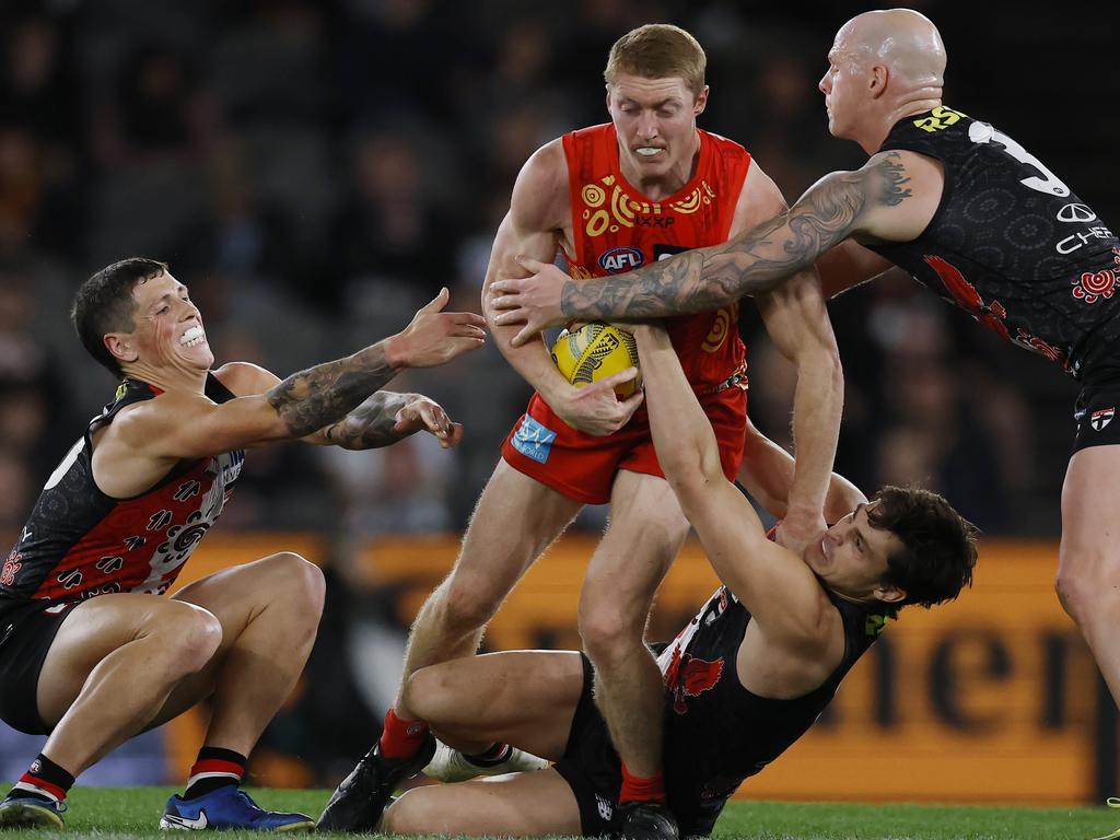 Matt Rowell has been one of the premier midfielders in 2025. Picture: Michael Klein
