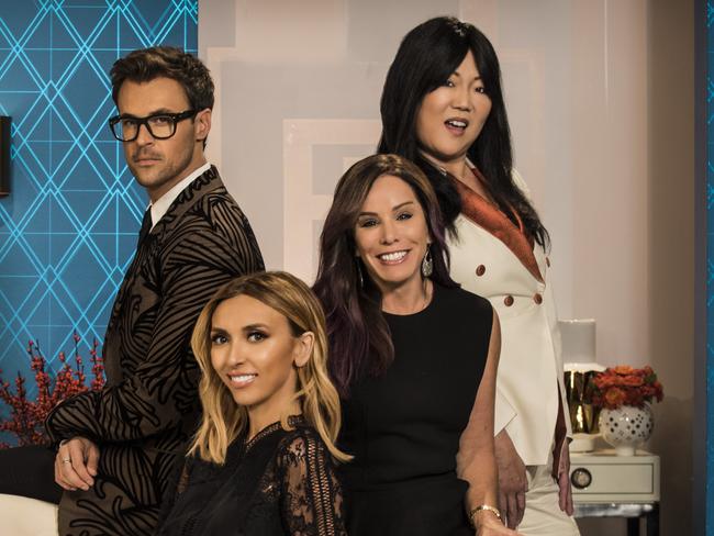 EMBARGOED Switched On February 24 Fashion Police co-hosts Guiliana Rancic, Brad Goreski, Melissa